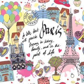 创意拼接卡通图案背景