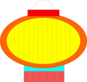 手绘灯笼元素