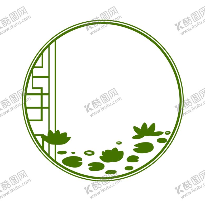 编号：99882109271906104775【酷图网】源文件下载-中国风荷边框