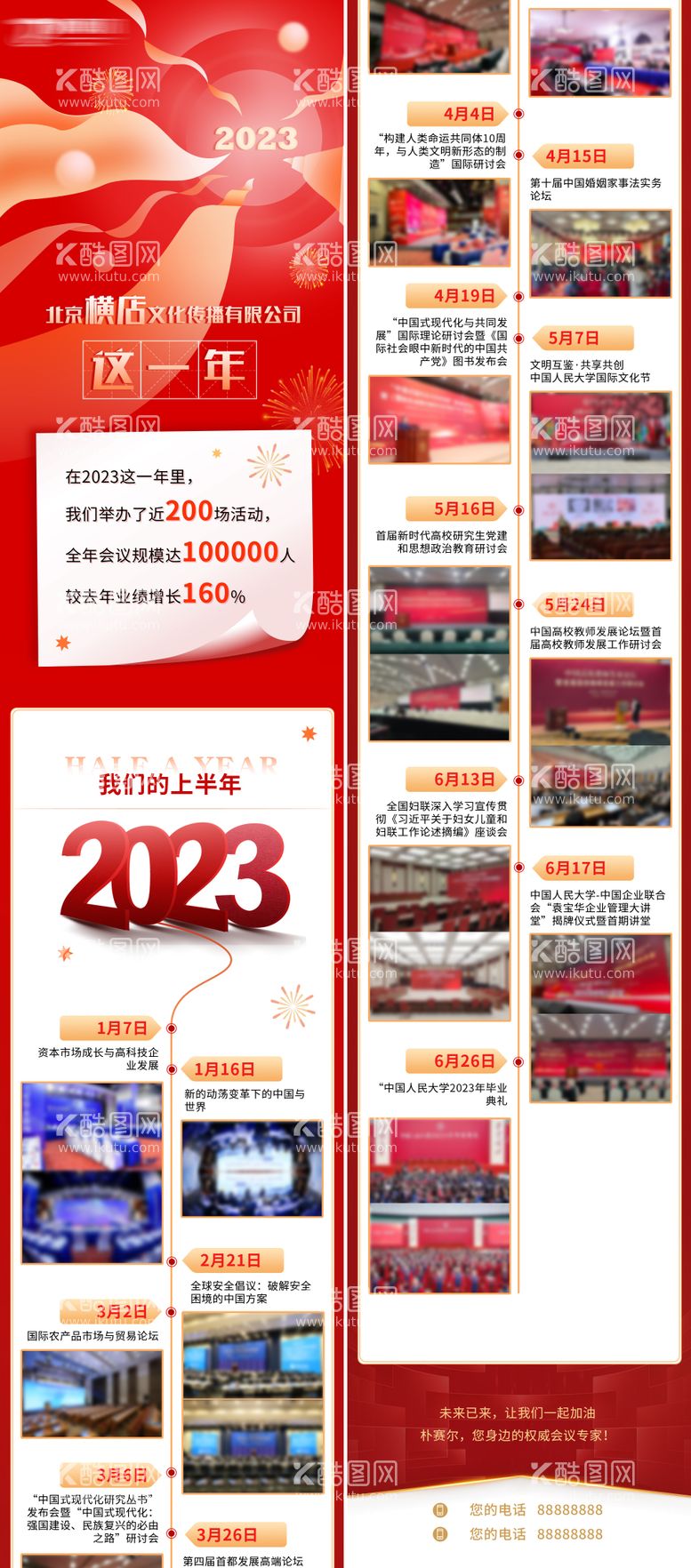 编号：59086811261535545411【酷图网】源文件下载-大事记年会总结长图