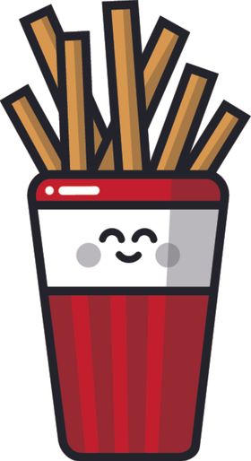 卡哇伊美食AI矢量图可爱可爱物