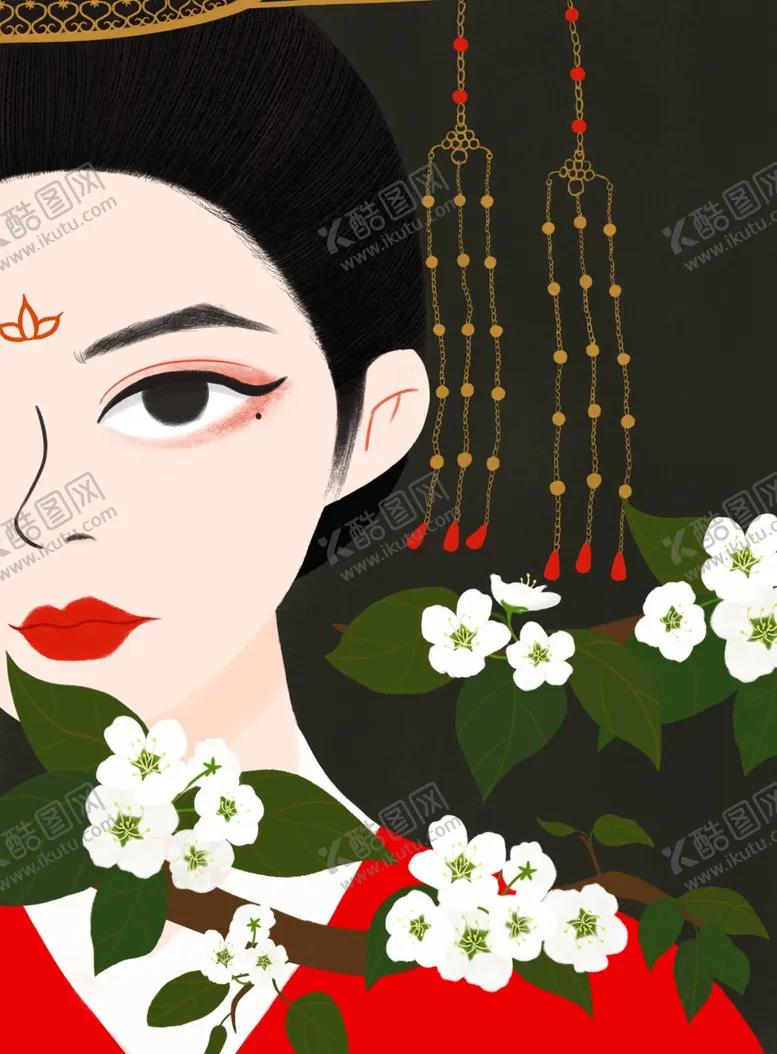 编号：76056404061615254407【酷图网】源文件下载-梨花美人
