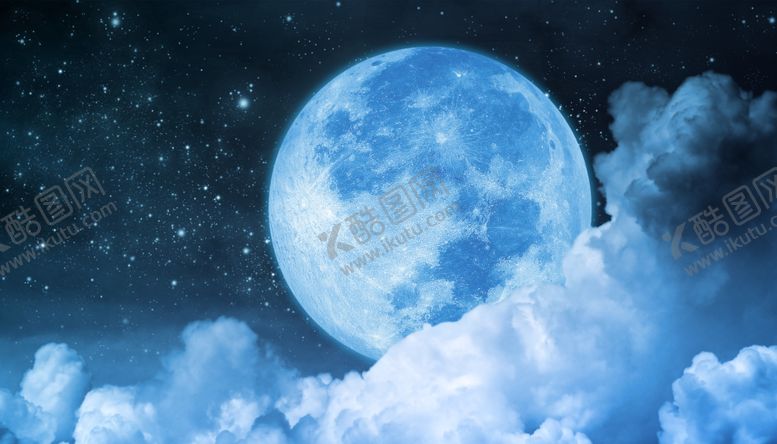 编号：73843006261059378965【酷图网】源文件下载-星球天空云朵大气蓝色背景素材