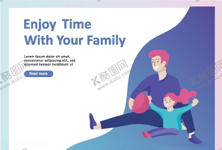 编号：81903709191509263409【酷图网】源文件下载-手绘亲子时光