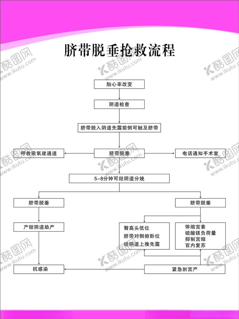 编号：22801801140600214811【酷图网】源文件下载-脐带脱垂抢救流程