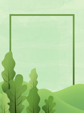 春天海报绿色素材春天素材