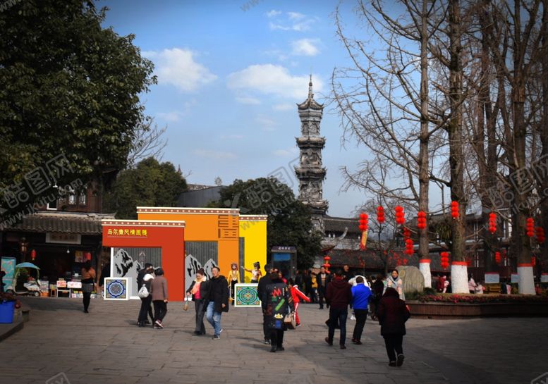 编号：38400109300503476329【酷图网】源文件下载-马尔康风情画展入口造型