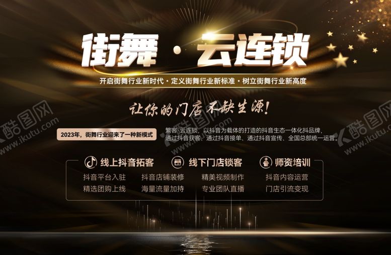 编号：20467407080727162962【酷图网】源文件下载-街舞云连锁宣传海报