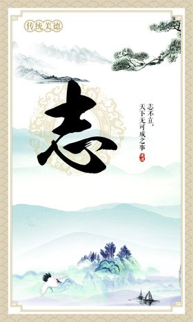 传统文化展板礼义廉志信