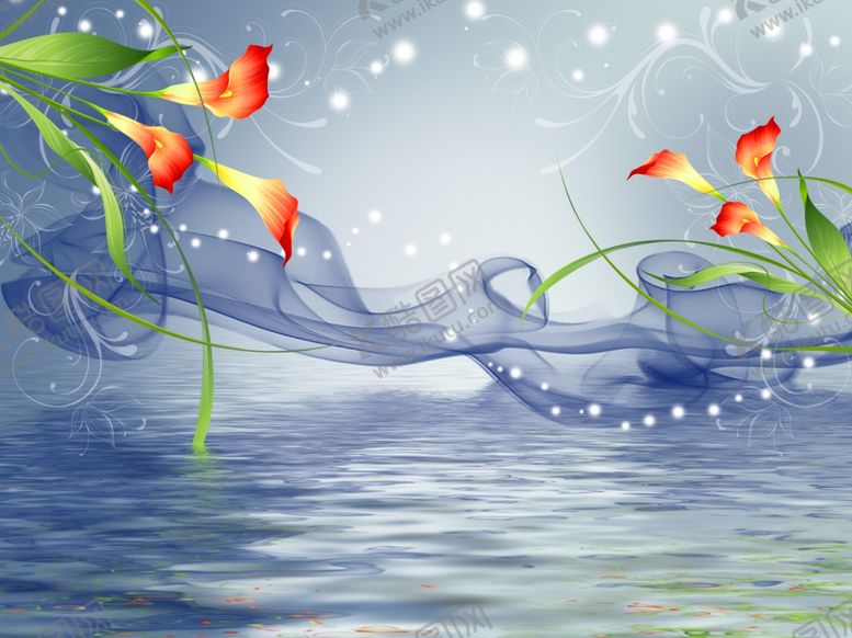 编号：81548409261124178525【酷图网】源文件下载-唯美花卉背景墙