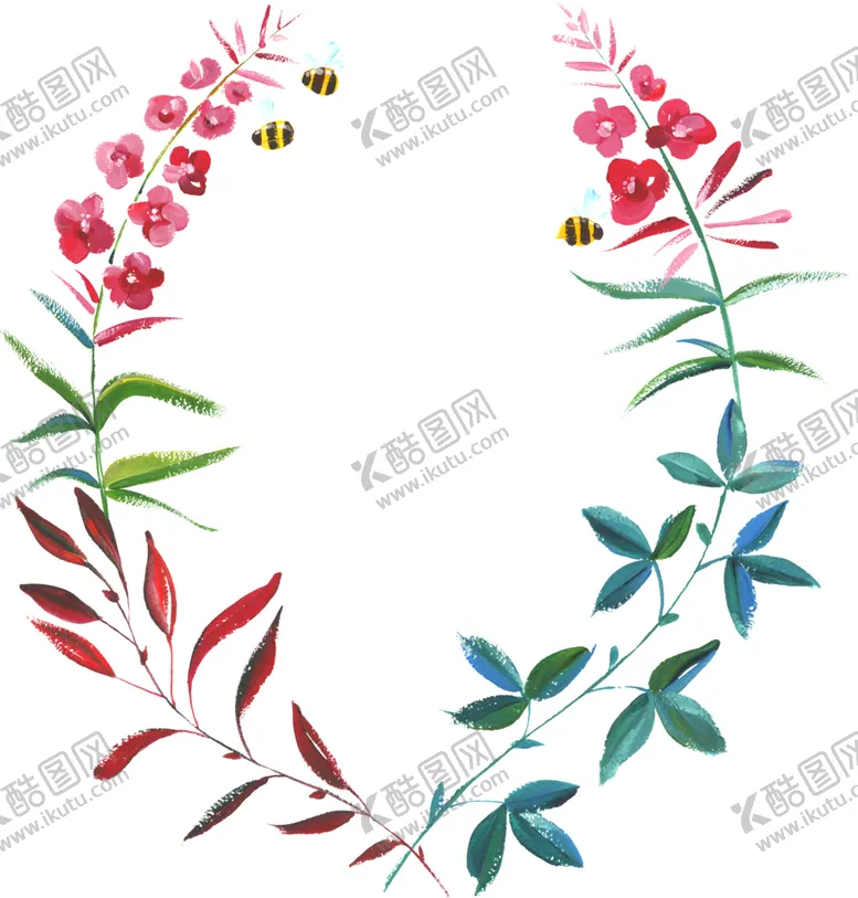编号：34571407021140173802【酷图网】源文件下载-水彩手绘花卉花朵植物