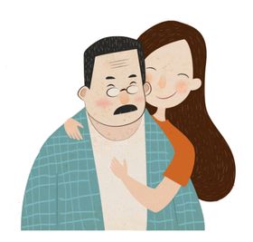 父亲节插画