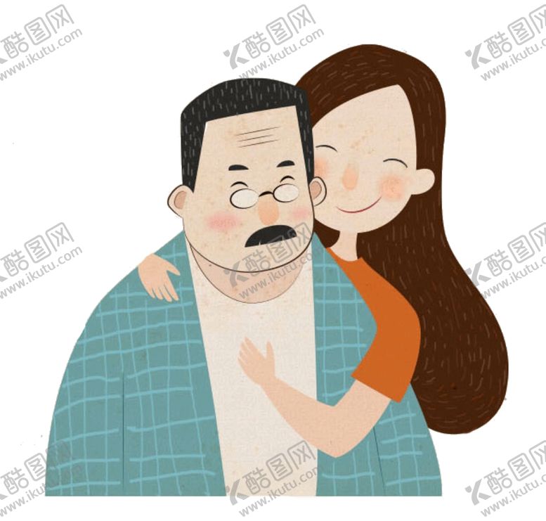 编号：18429807072245146989【酷图网】源文件下载-父亲节插画