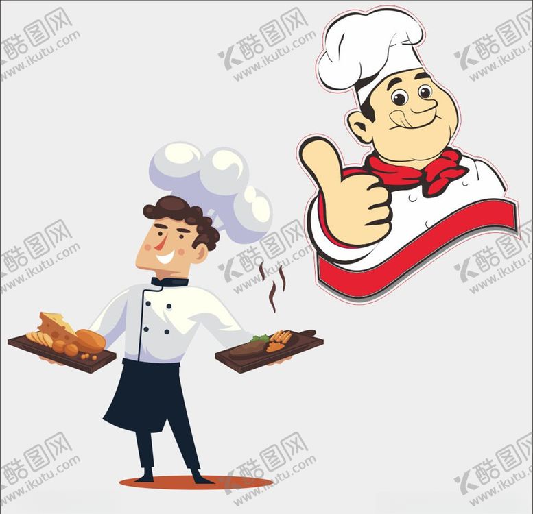 编号：23799907082359534899【酷图网】源文件下载-厨师披萨汉堡