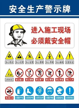 安全生产警示牌