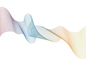 抽象多彩渐变海报艺术线条平面设计