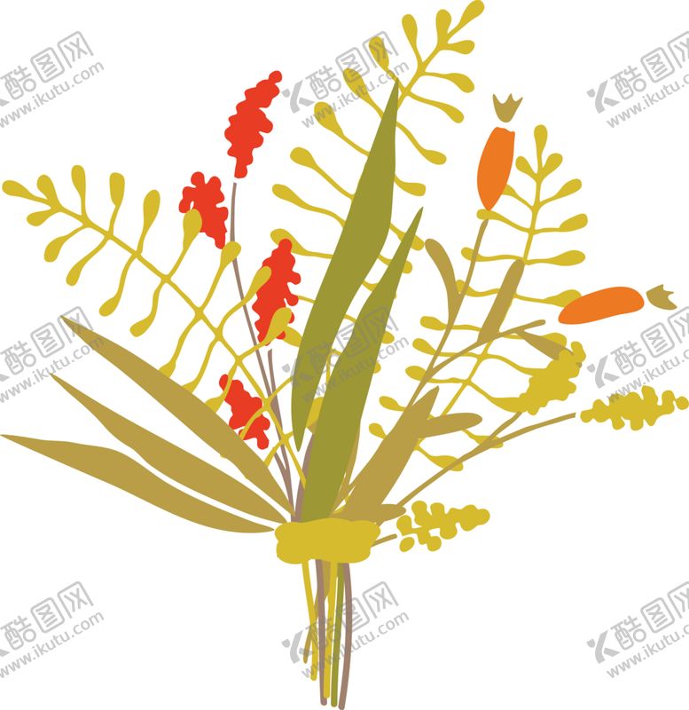 编号：38128909172022111555【酷图网】源文件下载-花草插画