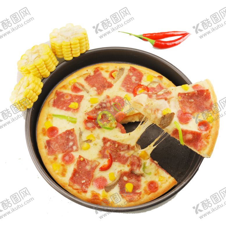 编号：43355607040155564238【酷图网】源文件下载-培根披萨