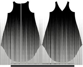渐变风格无袖服装款式图