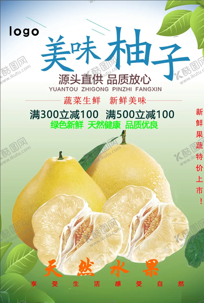 编号：65326506160916427896【酷图网】源文件下载-柚子海报