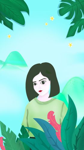 春天出游展板