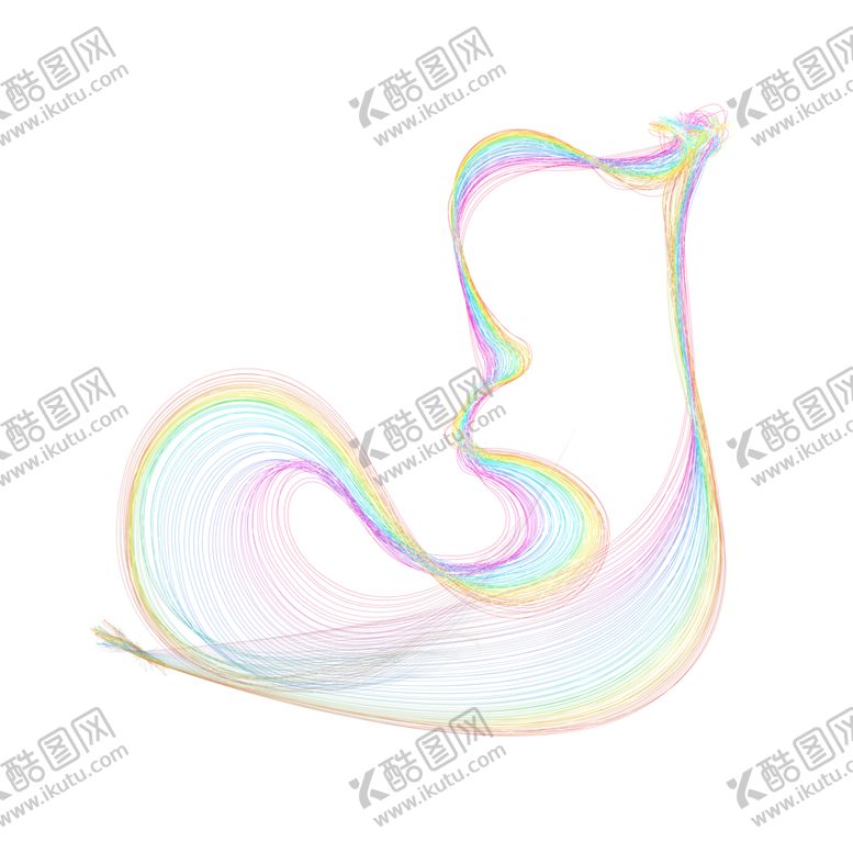 编号：20434501151502249063【酷图网】源文件下载-彩虹波浪线条图片