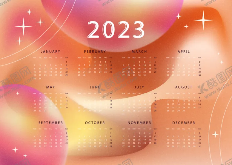 编号：68789112111011028400【酷图网】源文件下载-2023日历