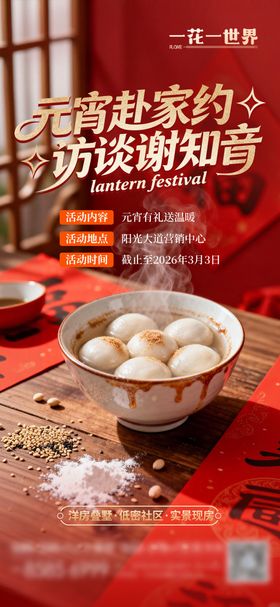 地产元宵节活动海报