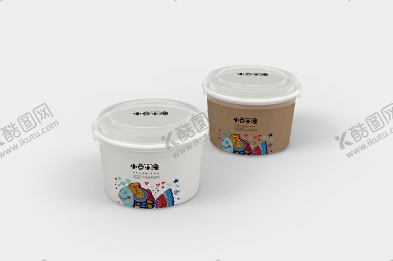 编号：72022801190013364596【酷图网】源文件下载-外卖打包桶样机