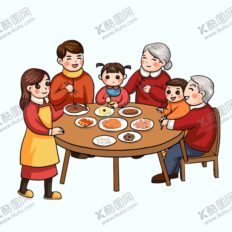 编号：49073607062320346858【酷图网】源文件下载-卡通家庭