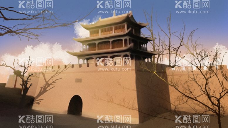 编号：90931903121036591914【酷图网】源文件下载-古典插画建筑