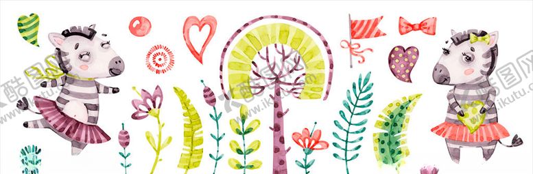 编号：46853010071136367675【酷图网】源文件下载-卡通动物印花
