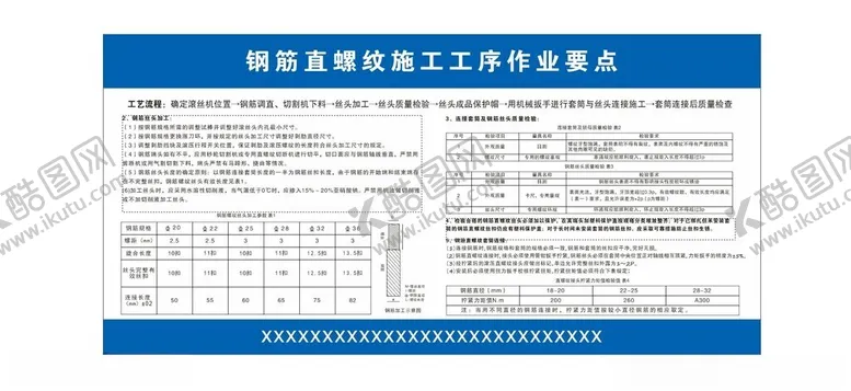 编号：31546301300121463632【酷图网】源文件下载-钢筋直螺纹施工工序作业要点