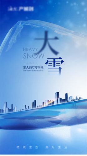 大雪系列节气海报