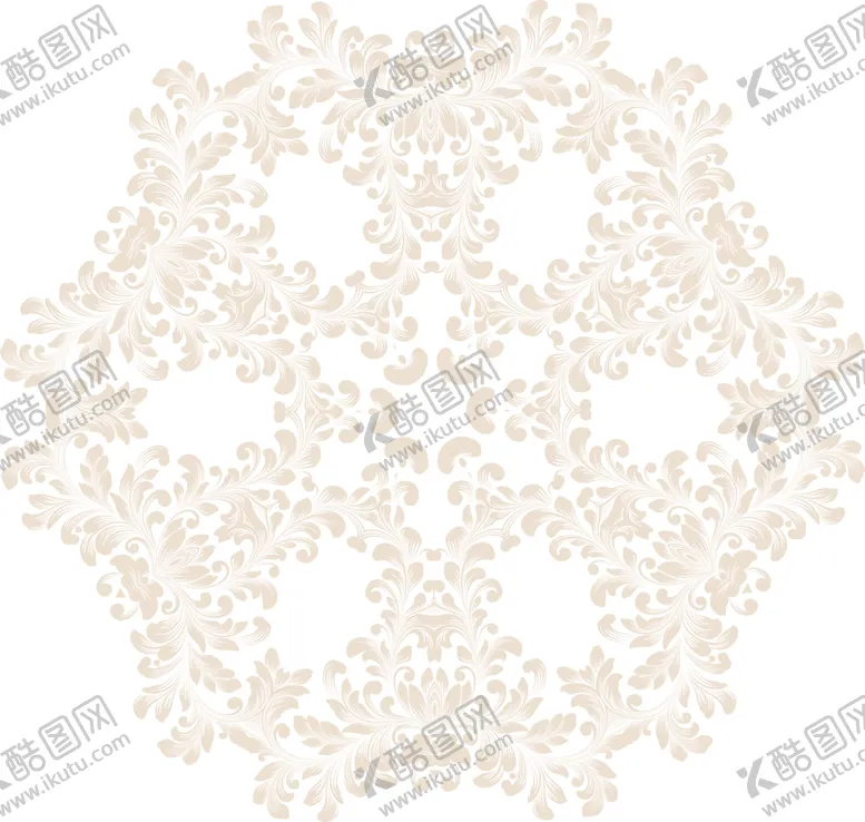 编号：95271402090934227778【酷图网】源文件下载-透明底免抠图金色复古花纹