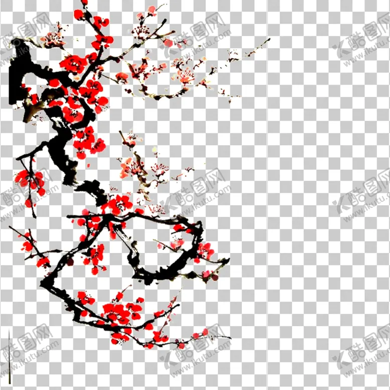 编号：43470304171318355483【酷图网】源文件下载-透明底梅花