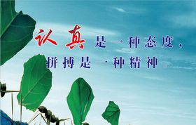 努力是一种态度.