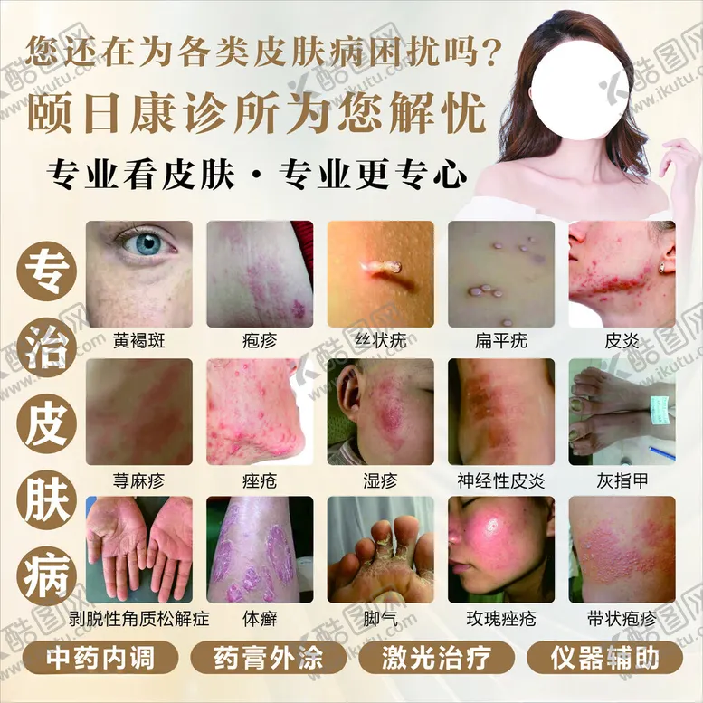 编号：80488402051254491571【酷图网】源文件下载-皮肤病海报