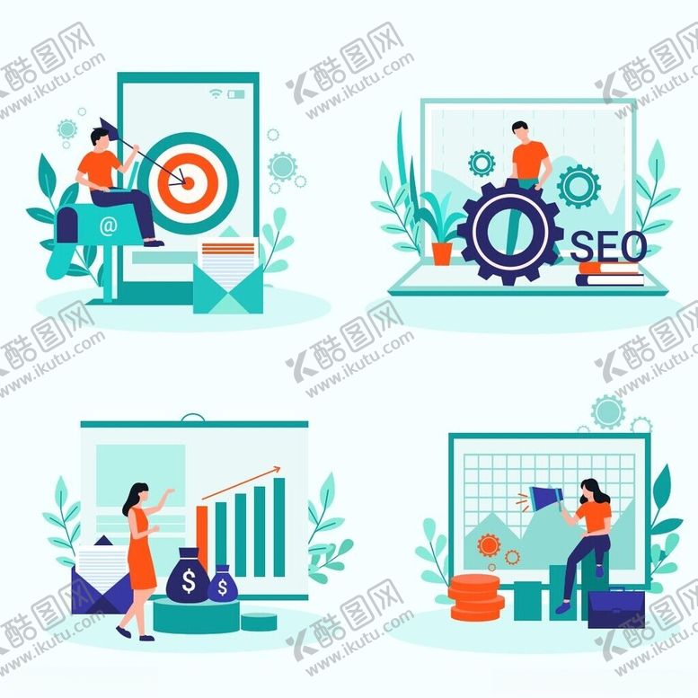 编号：66893309261143424505【酷图网】源文件下载-营销方案插画