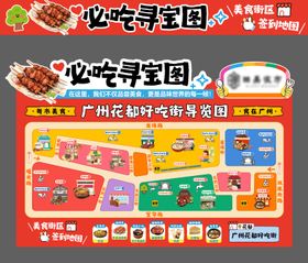 美食地图sp餐饮地图海报