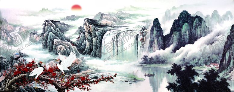 编号：29121406280642392081【酷图网】源文件下载-山水画