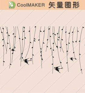 线稿剪影壁纸简洁手绘