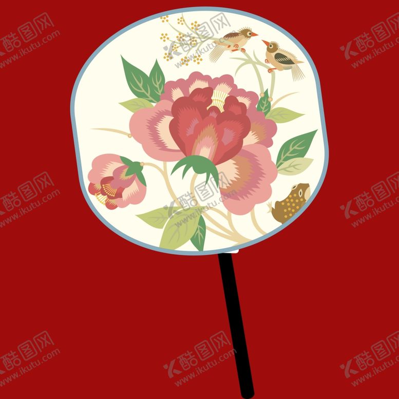 编号：54510702171829492878【酷图网】源文件下载-手绘扇子团扇