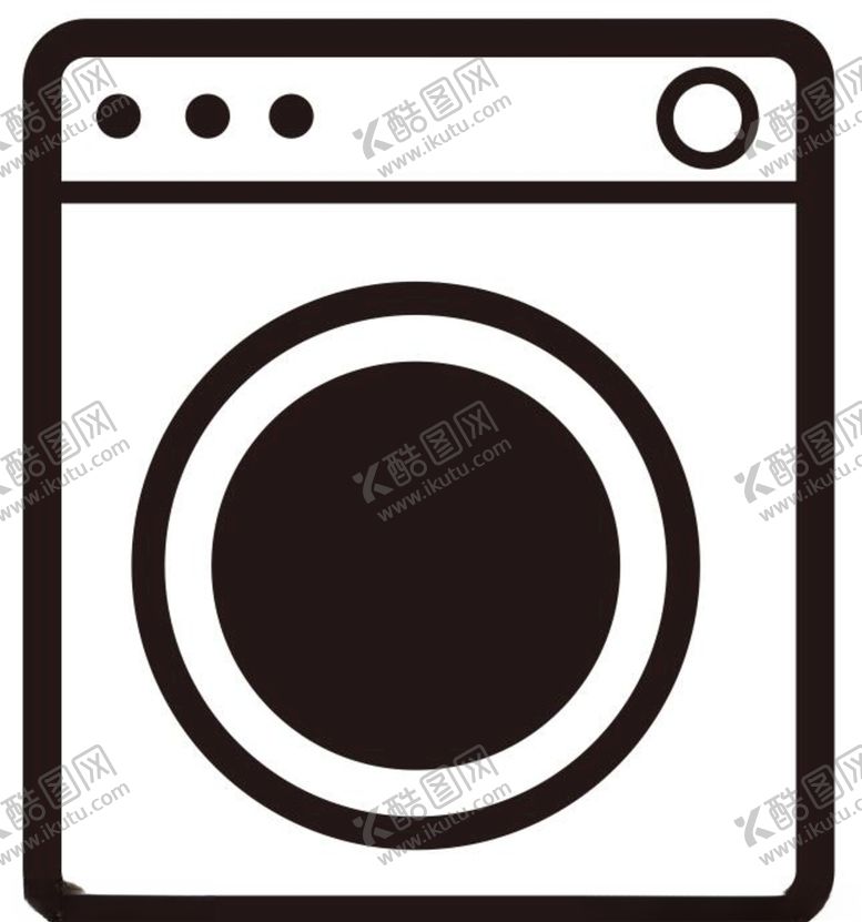 编号：91316310290148208795【酷图网】源文件下载-矢量洗衣机图标