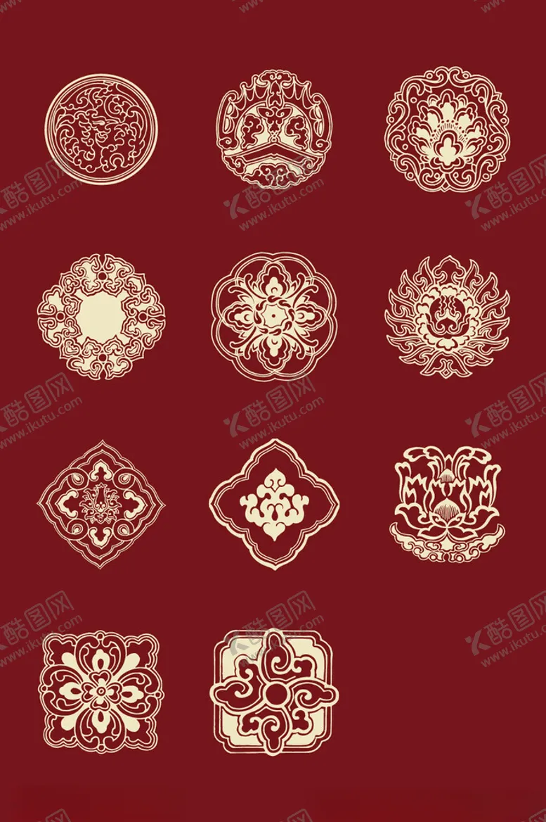 编号：40887406292303115103【酷图网】源文件下载-中国风花纹
