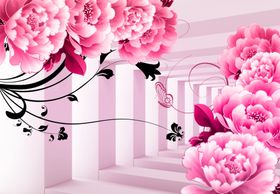 花卉背景墙