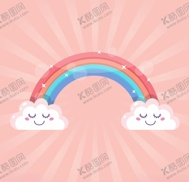 编号：20276509272153072447【酷图网】源文件下载-卡通儿童节精美彩虹桥