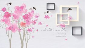烟雾华框框背景墙