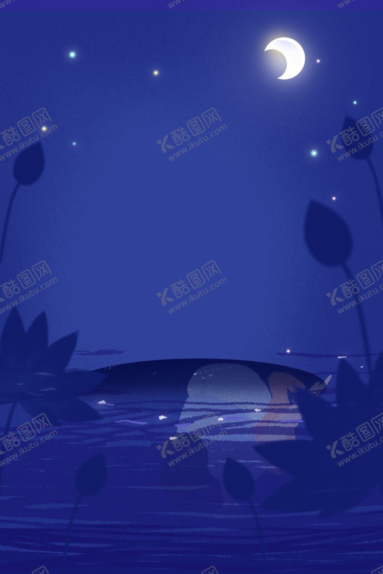 编号：13241605151442348913【酷图网】源文件下载-国画荷花