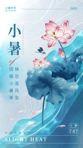 二十四节气小暑海报